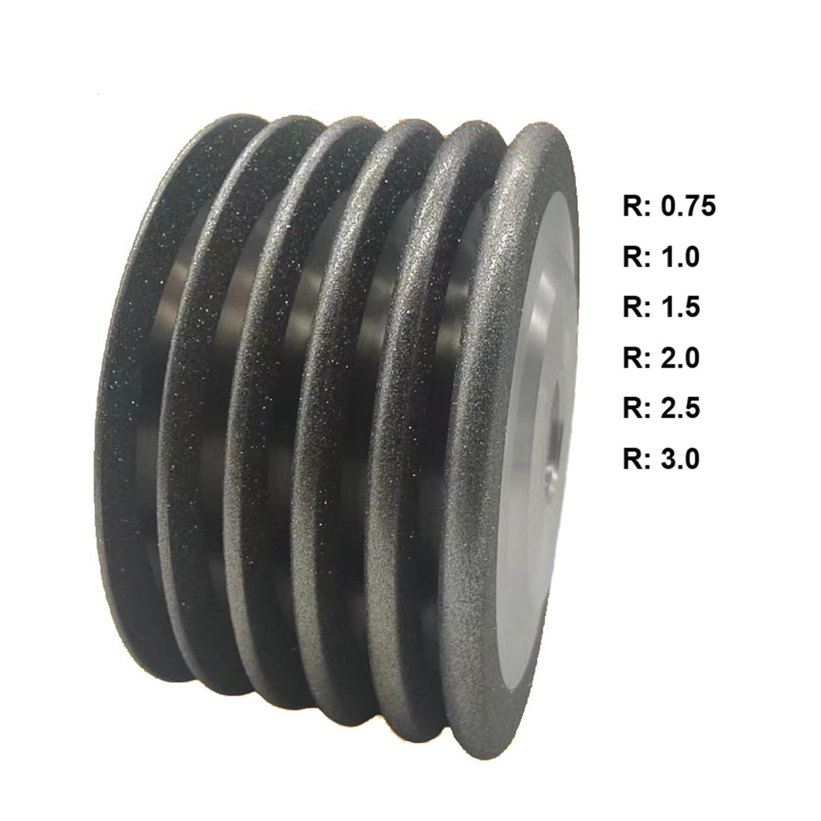 Arc SDC Schleifscheibe Wolframstahl CBN Schnellarbeitsstahl Gewindebohrer Schlitzen R-arc Diamantlegierung Schleifscheibe 100mm 125mm 150mm