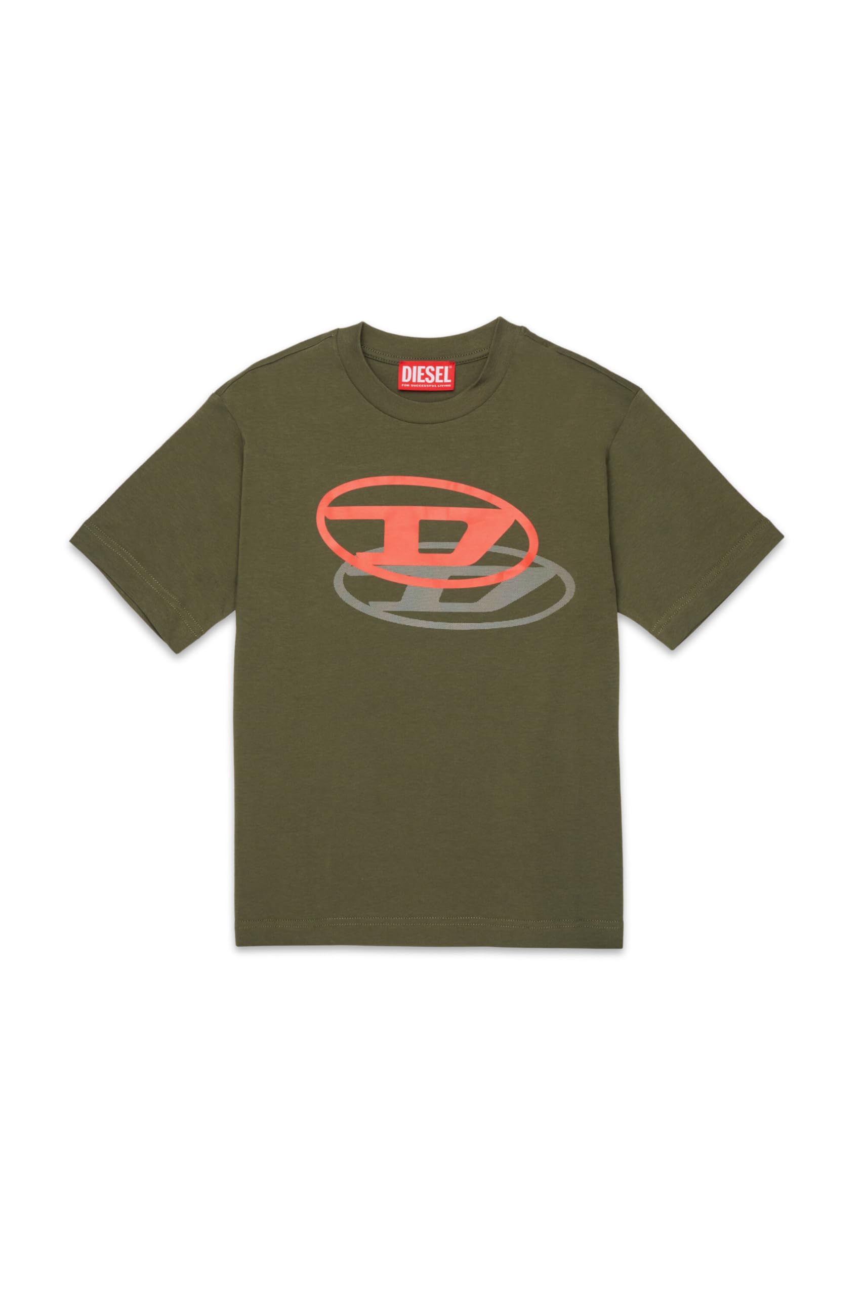 Diesel Boys' T-Shirt with Printed Oval D Logo