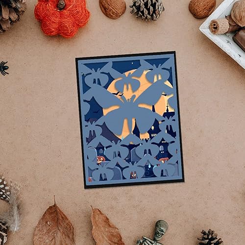 Miniatura 3 de ABTOLS Troqueles de corte de fondo de mariposa de resorte de metal para hacer tarjetas, marco de animales, troqueles de marco rectangular,