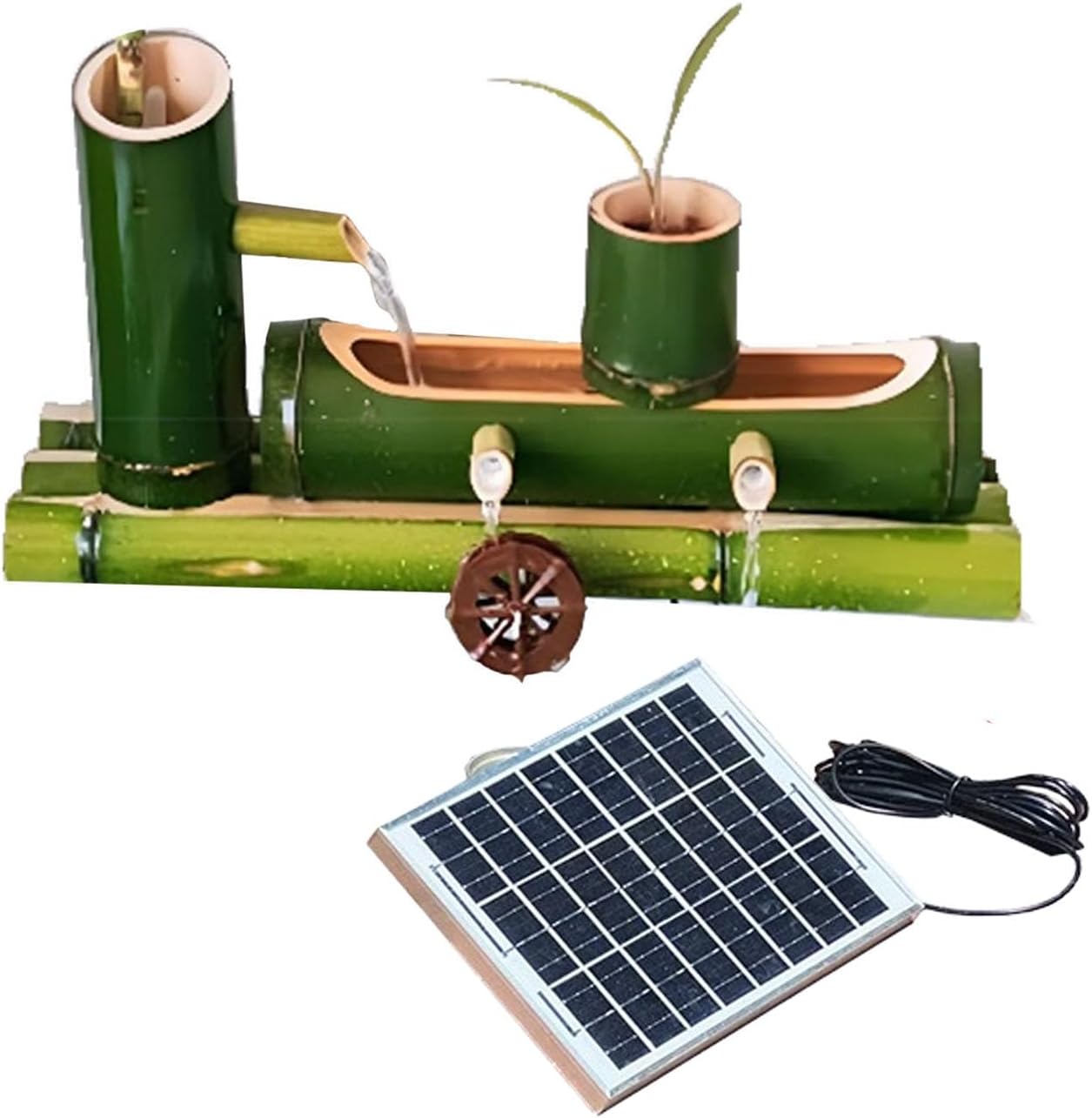 24in DIY Solar Water Pump Kit, Outdoor Solar Fountain with 6W Solar Panel & Water Filter & 80cm Water Tube, Bird Bath Fountains Pump, for Lawn Garden Backyard