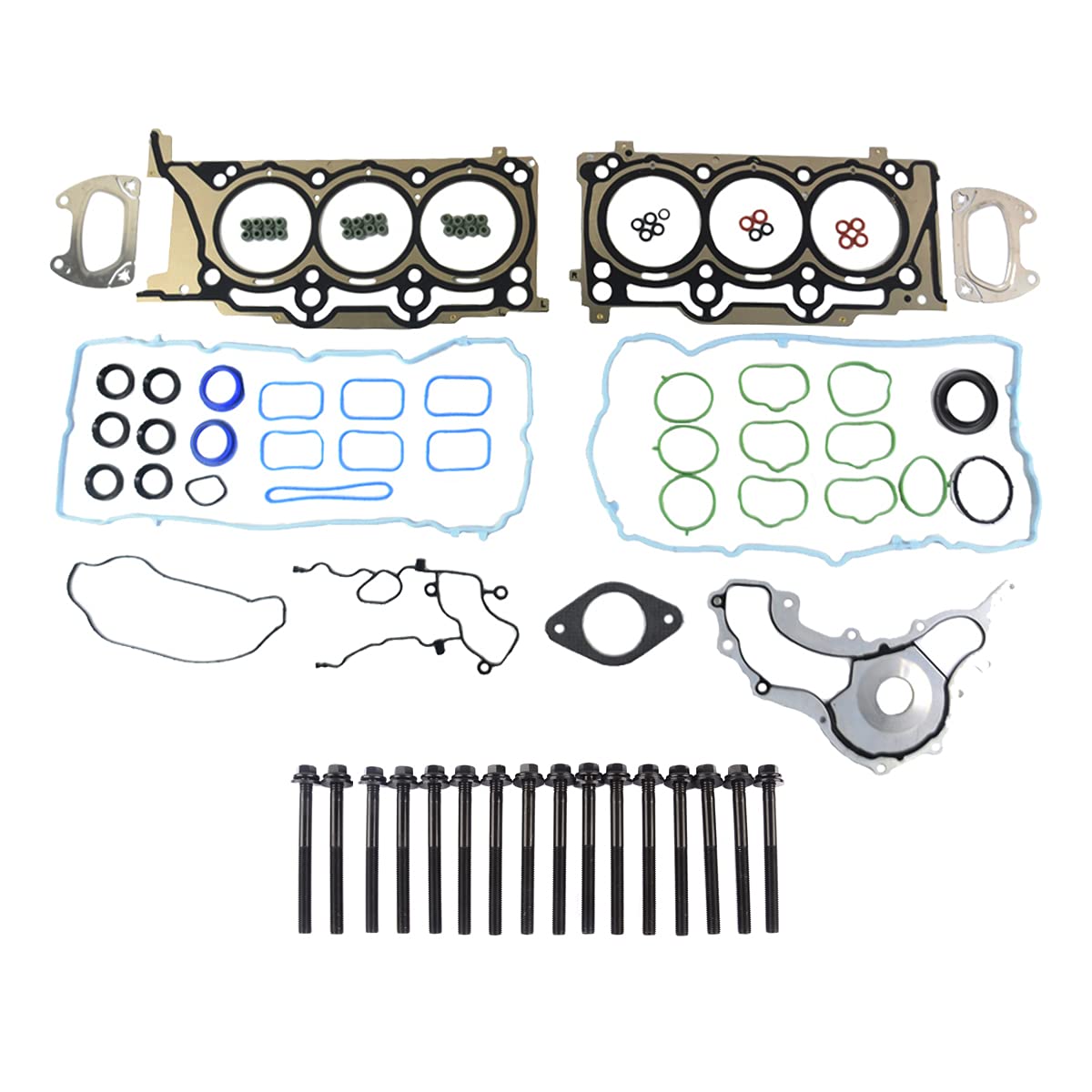 Head Gasket Bolts Kit HS26541PT ES72467 Replacement for 2011-2016 Chrysler Jeep Dodge Ram 3.6L Pentastar