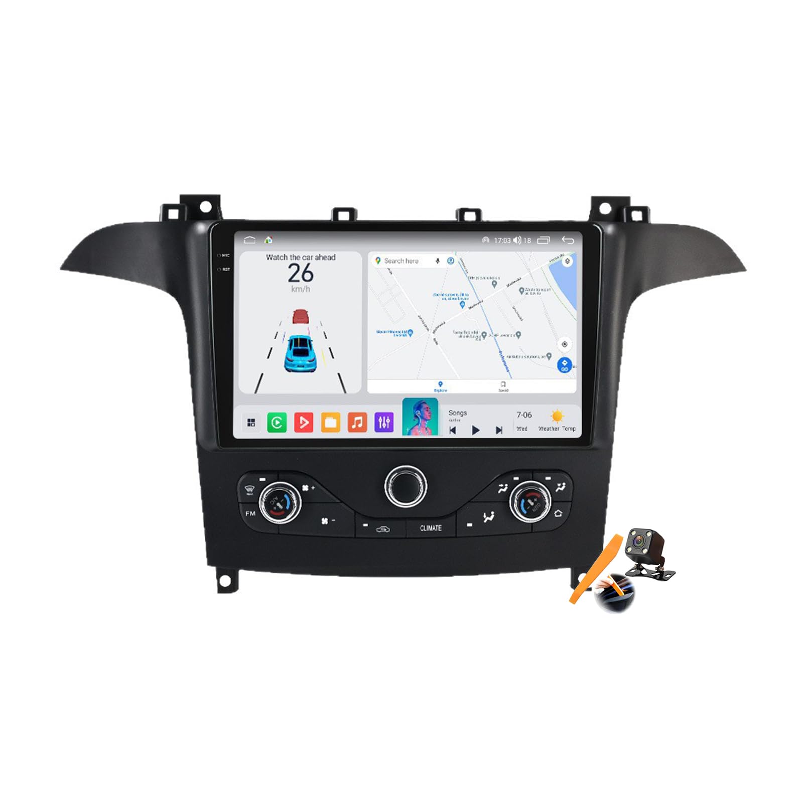 Autoradio GPS Ford S-Max 2006-2015 tactile 9 pouces Android Auto - 8