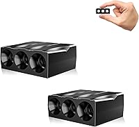 Vista 1 de Elook Silbatos de ciervo mejorados para automóvil, cuerno de ciervo para automóvil, silbato de ciervo para vehículos, maleteros, motocicletas, tres