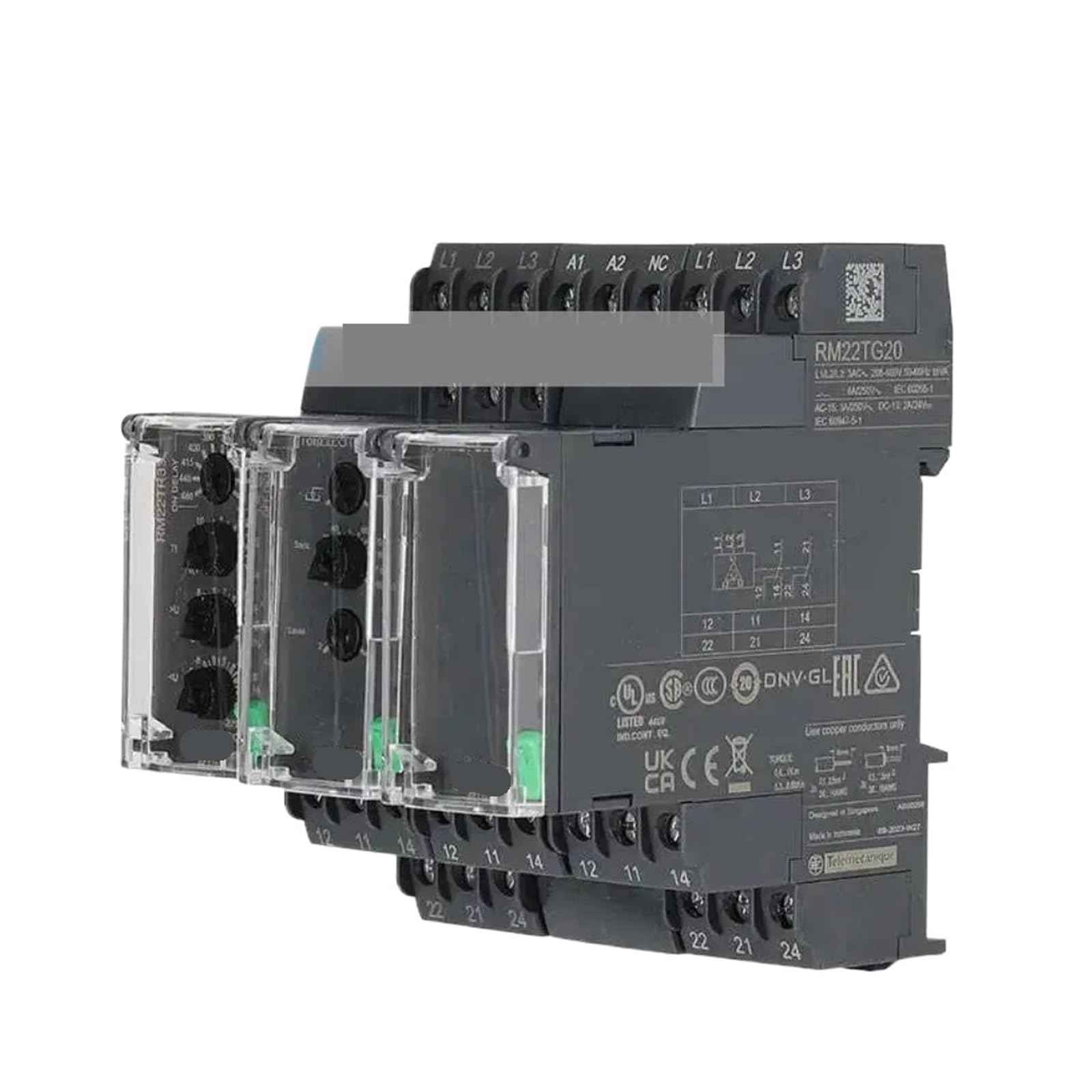 ZVQYSGIW 1pcs RM22TG20 RM22TR33 RM22LG11MR RM17TG00 RM17TG20 3-phase supply control relay(RM17TG00 208-480VAC)