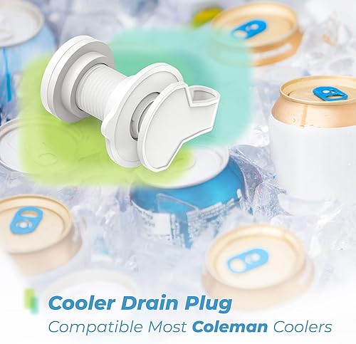 Miniatura 4 de Tapón de drenaje de repuesto para enfriadores Coleman Xtreme de 50, 58 y 82 cuartos de galón, longitud del eje de 1.5 pulgadas
