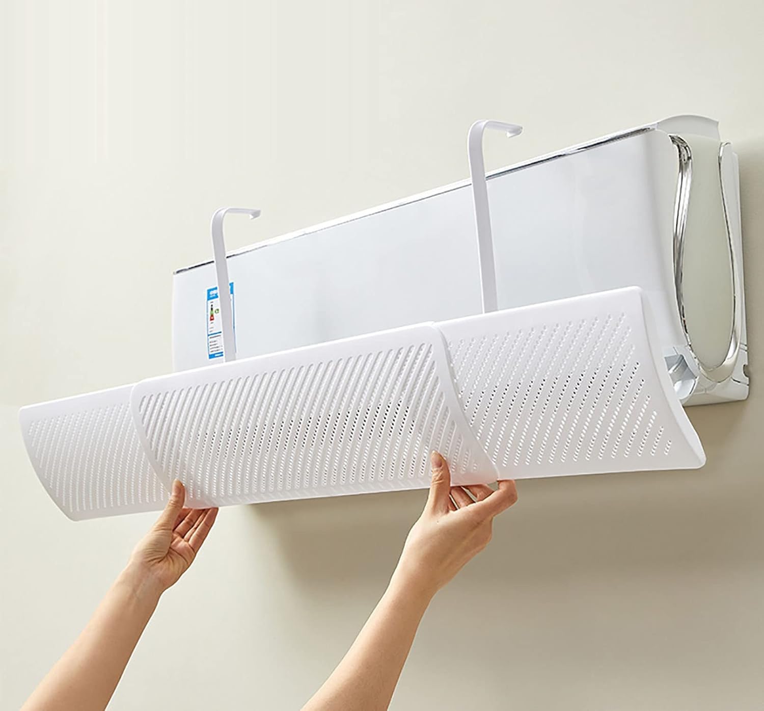 Arabest Ac Air Flow Deflector, Air-conditioning Windshield, Adjustable Angle, Change Wind Direction, for Home/Office/Hotel, No Punching