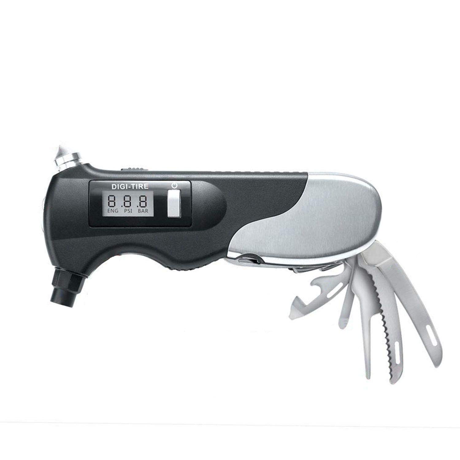 SCIENISH Digital Tire Pressure Gauge Portable Multi-function Tire Gauges for Truck Car Bike Sports Ball