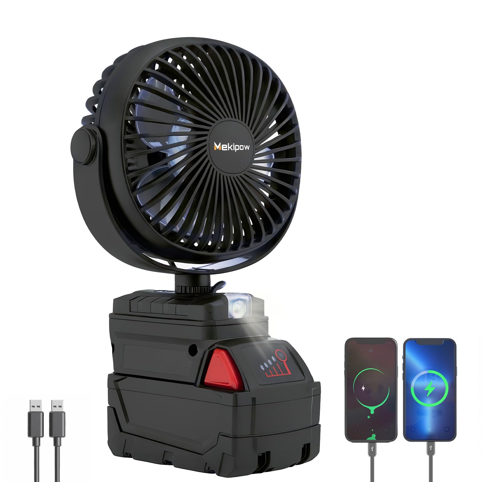 Ventilateur de chantier sans fil 18V portable avec chargeur USB M18