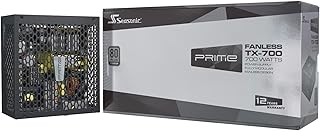 Prime Fanless TX-700 700W PC Power Supply, Black, 4x PCIe