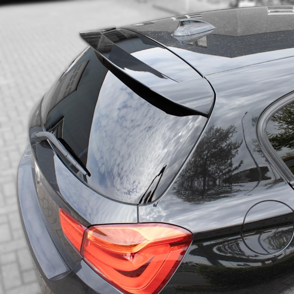 Spoiler da tetto compatibile con BMW Serie 1 F20/F21 3/5 porte 2011-2019 (ABS Nero lucido)
