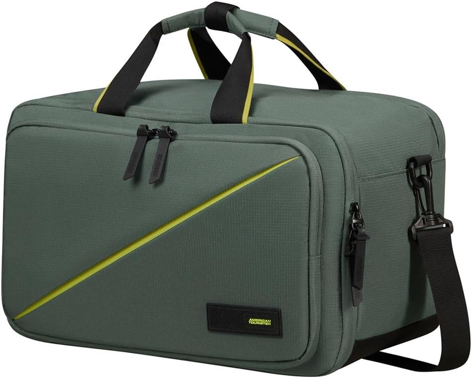 American Tourister Take2Cabin Ryanair Travel Bag, Green (Dark Forest), 3-Way Boarding Bag American Tourister Take2Cabin Ryanair Travel Bag, Green (Dark Forest), 3-Way Boarding Bag