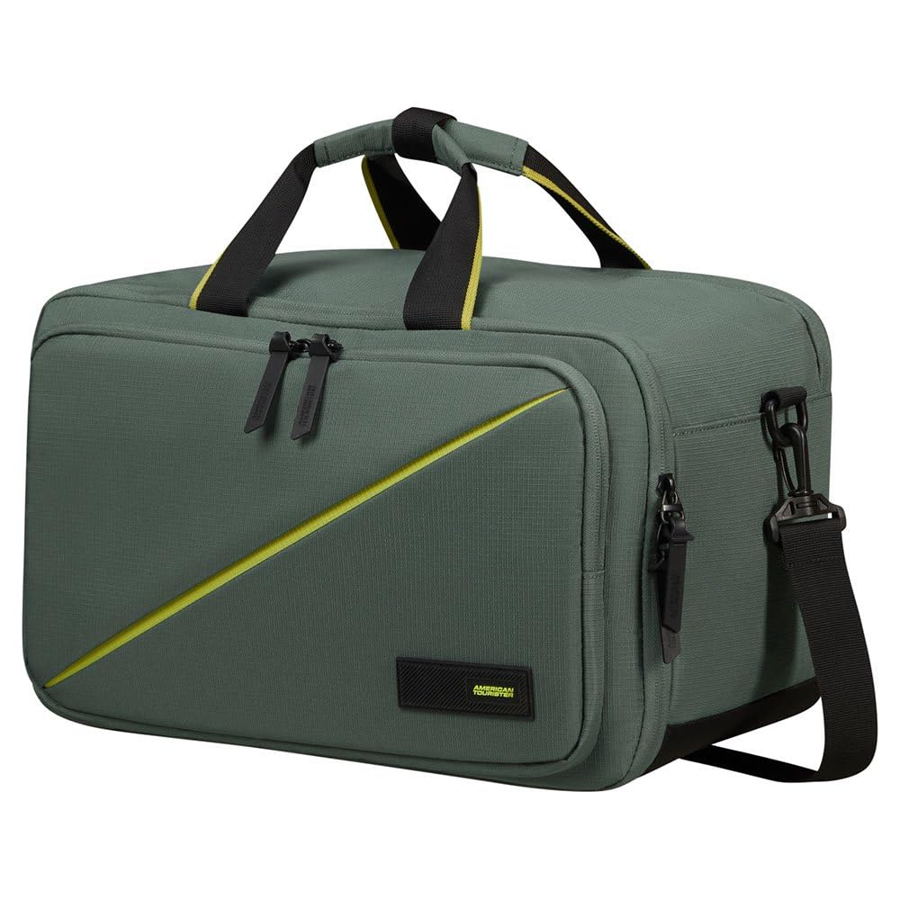 American Tourister Take2Cabin - Borsa da viaggio 3 vie Ryanair, 40 cm, 25 L, Verde (Dark Forest)