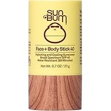 Sun Bum Original SPF 40 Face and Body Sunscreen Stick - Water resistant Broad Spectrum Facial Sunscreen - Hawaii 104 Act Compliant (Made Without Octinoxate &amp; Oxybenzone) - Travel Size - 0.7 oz