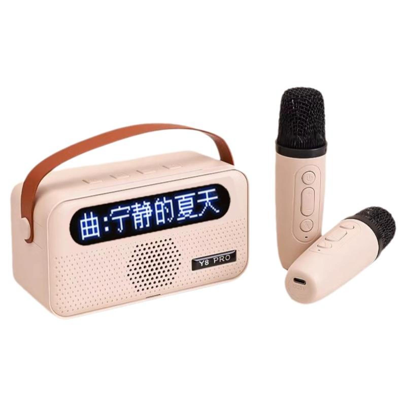 Karaoke Microphone, Multi-Functional Speaker, Lyrics Display White 2 Microphones|Sofas, Loveseats & Chaises|Home & Garden-picture-27