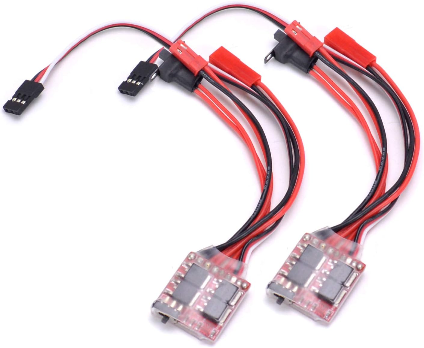 RC 20A Brush ESC Motor Speed Controller w/Brake for RC Car Boat Tank(2PCS)
