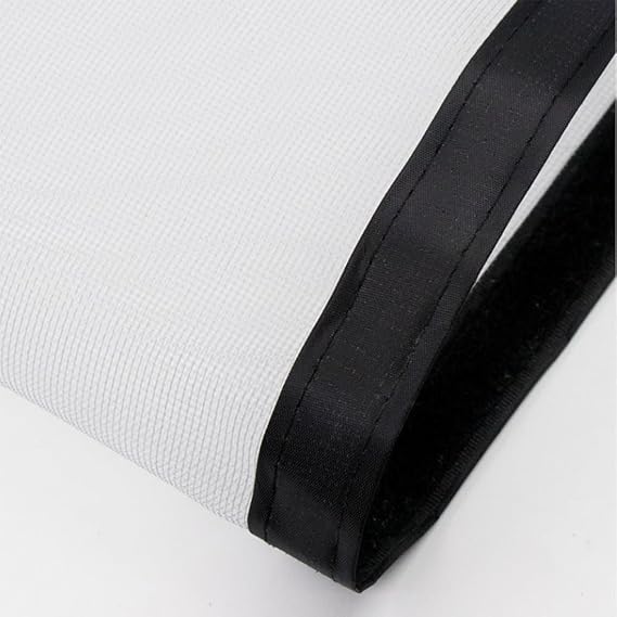 Fly Screens for Windows,Fly Insect Mesh to Keep Bugs Out Bug,60x115cm | Transparent Fibergalss Window Mesh, Windows Doors and Patio Screens, White Mesh Black Stickers