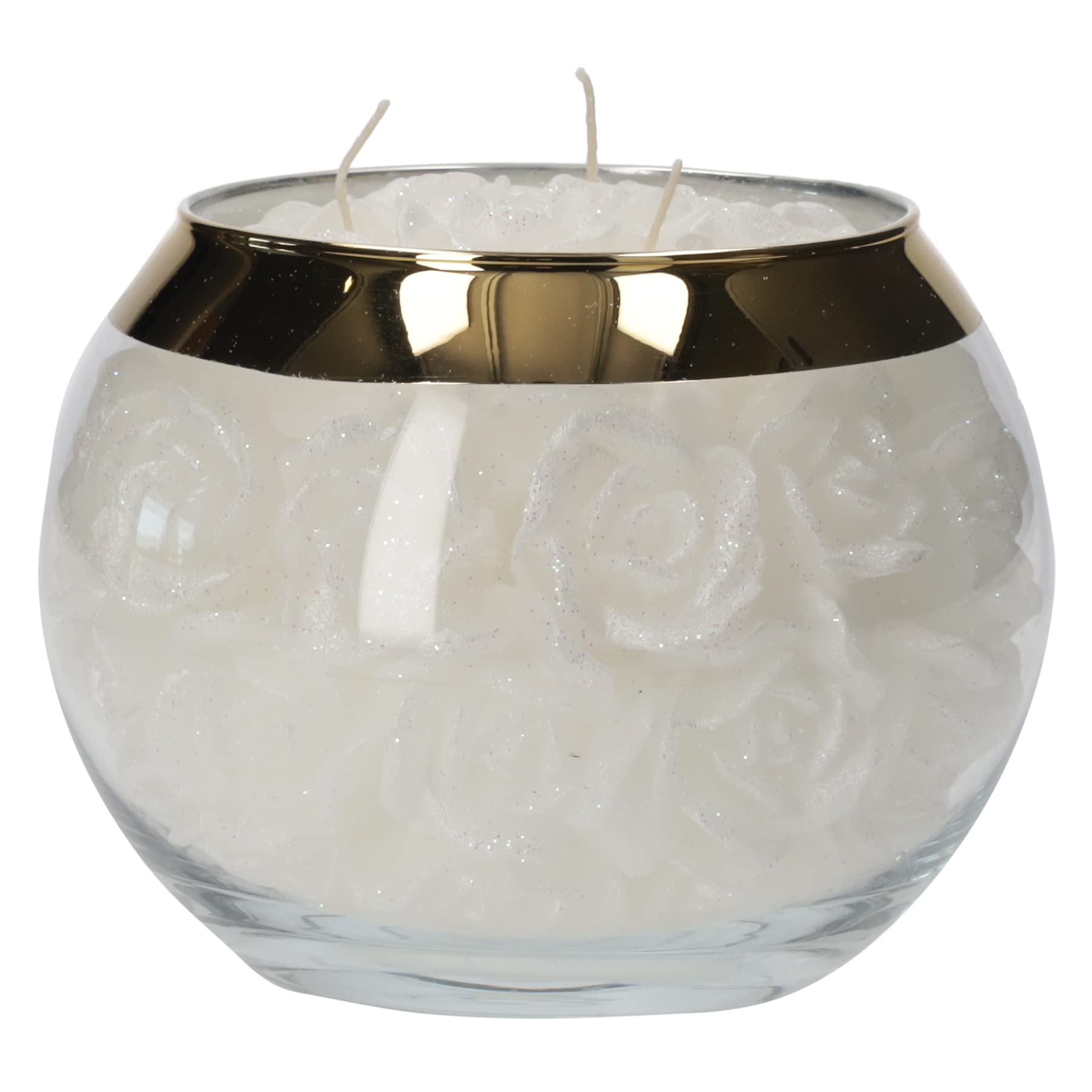KEYHOMESTORE - Decoración en forma de vela en tarro de cristal, ideal para la decoración de interiores.