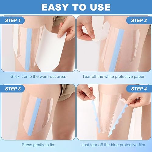 Miniatura 9 de 30 cintas de levantamiento de muslos, parches invisibles para levantar y brillar, parche transparente antifricción, para muslos interiores y piel
