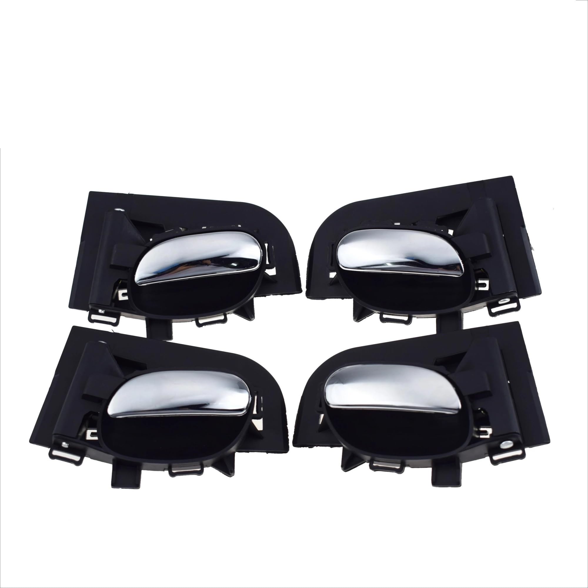 Dtsgcx 4 Pcs Left Right Kit A Car Interior Door Handle Or Frame Bezel Front Rear Left Driver Or Right Passenger For Peugeot 206+ 09-13 207 08-14