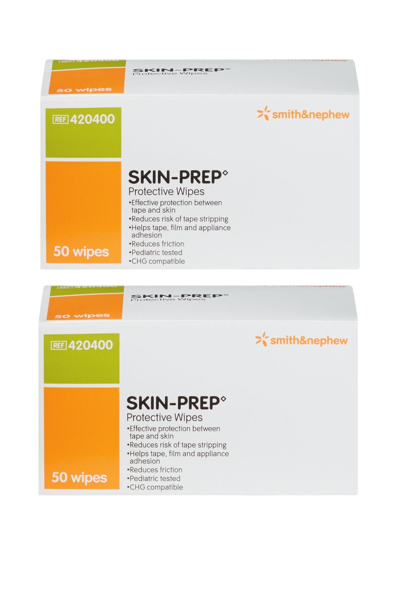 Skin-Prep Protective Wipes [420400] 50 Each (Pack of 2)