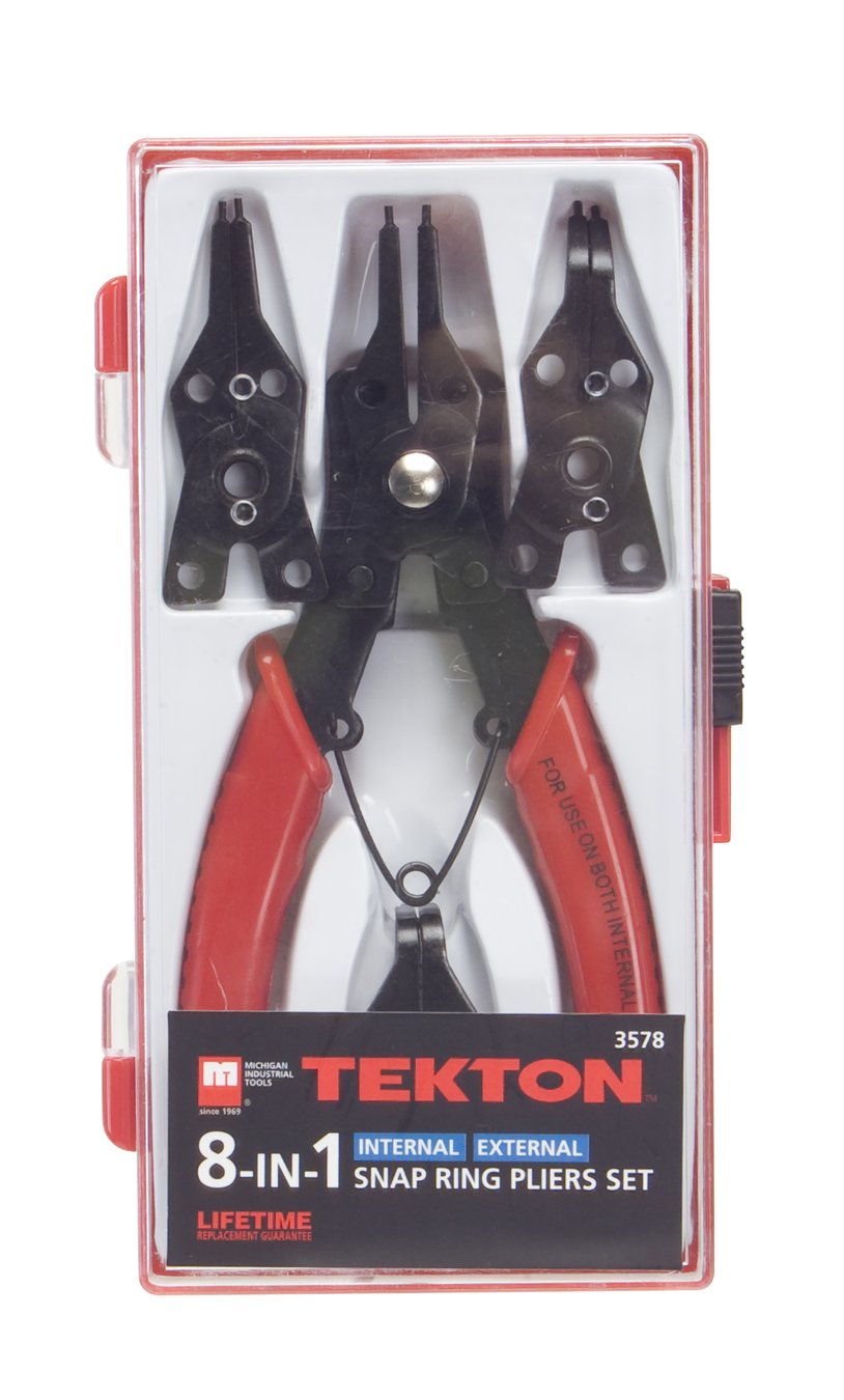 TEKTON 3578 8 w 1 uniwersalny zestaw szczypiec do pierścieni zatrzaskowych