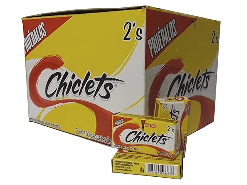 Adams Gum 100 x 2 unidades - Chiclets (Pack de 6)