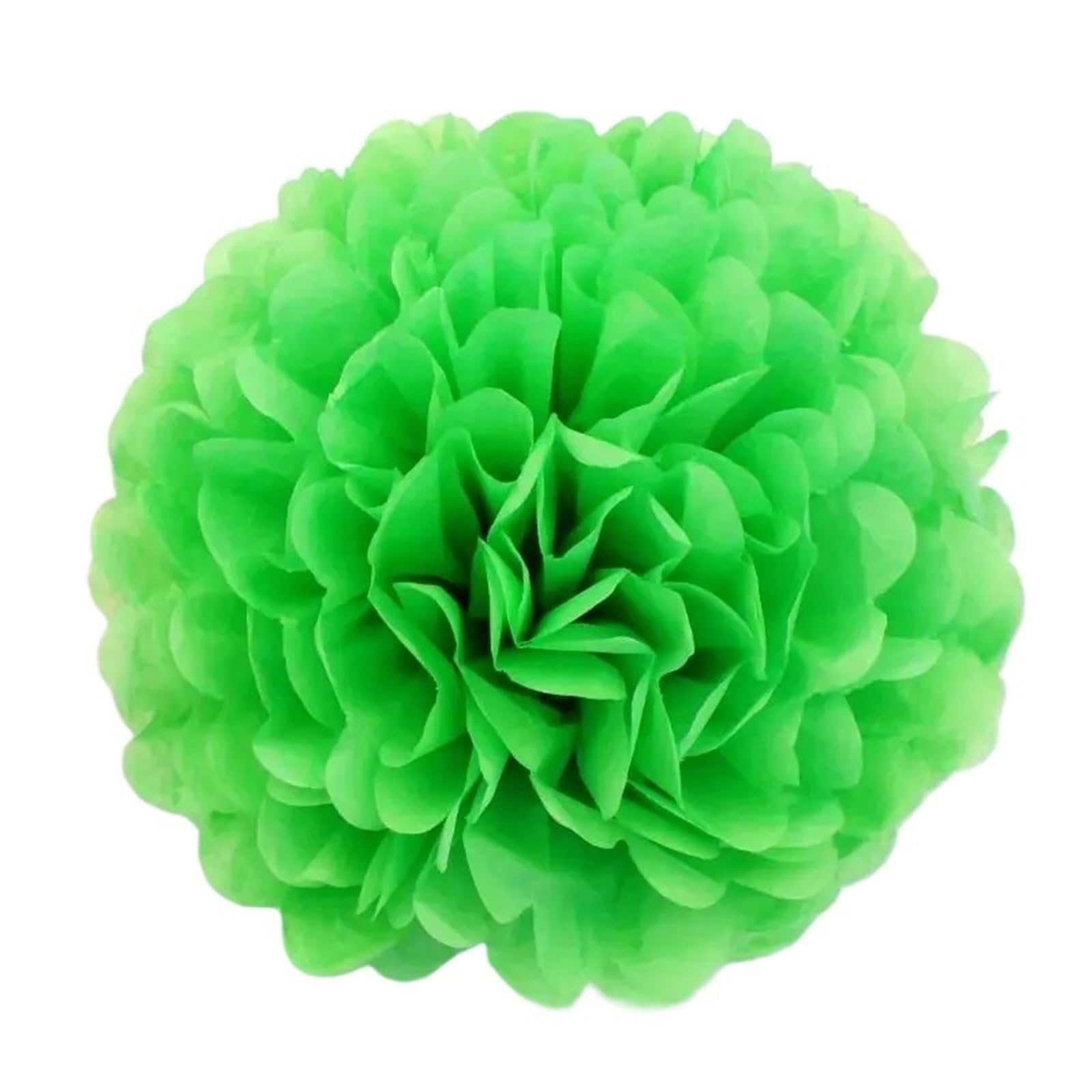 Paper Pompom 5pcs 10/15/20/25/30/35CM Paper Pom Poms for Wedding Ball Pompoms Birthday Party Supplies Home Decoration for Party(Green,35cm)