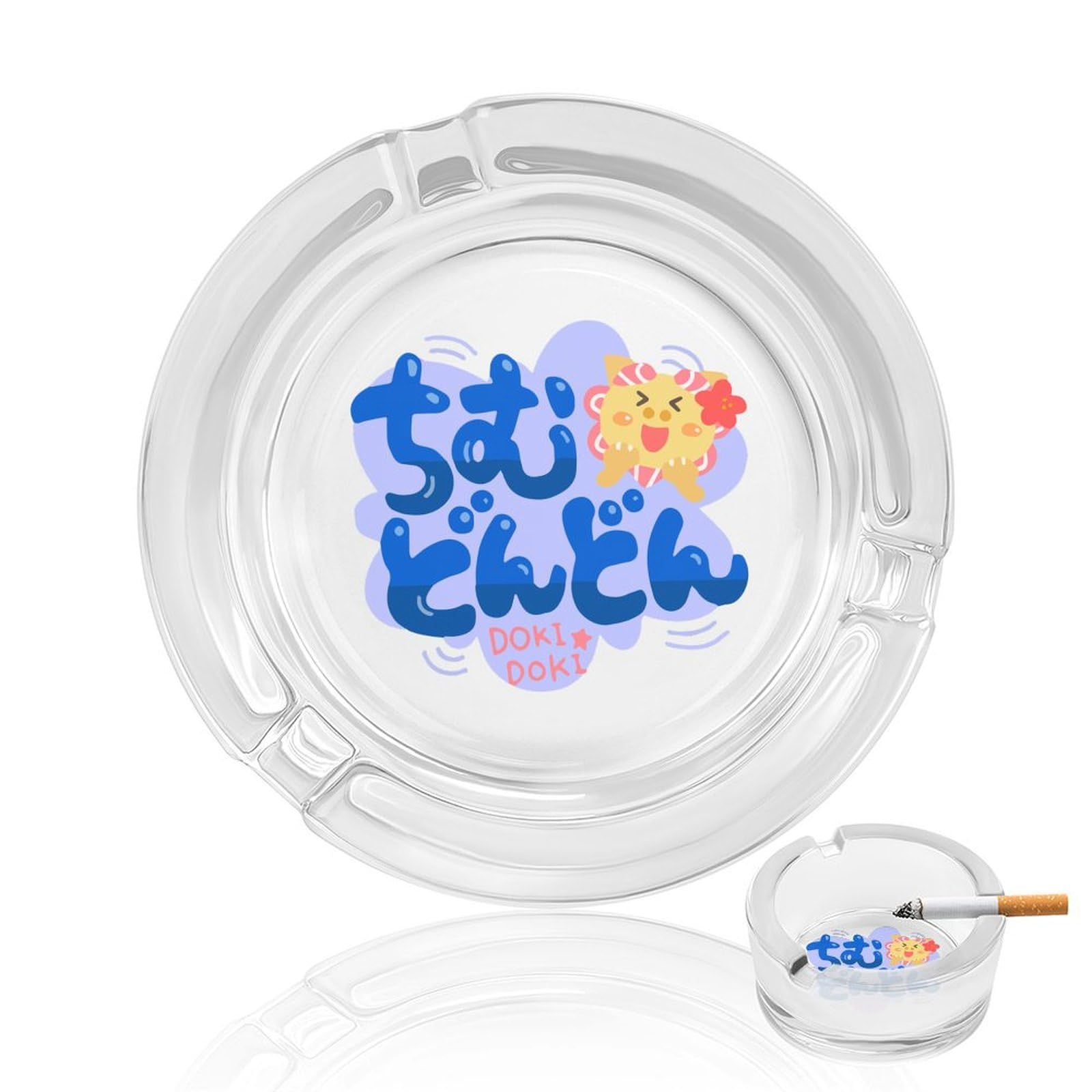 Amazon.co.jp: ガラス灰皿 「ワクワクする」沖縄方言「ちむどんどん