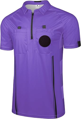 FitsT4 Sports Pro Soccer Referee Jersey Short Sleeve Ref Shirts
