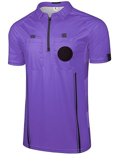FitsT4 Sports Pro Soccer Referee Jersey Short Sleeve Ref Shirts
