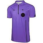 FitsT4 Sports Pro Soccer Referee Jersey Short Sleeve Youth Ref Shirts Purple XX-Small
