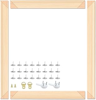 Falling in Art DIY Canvas Stretcher Bars, 18x24 Canvas Framing Kit, Wood Stretcher Frames for Oil Paintings, Paint by Numbers, and Posters