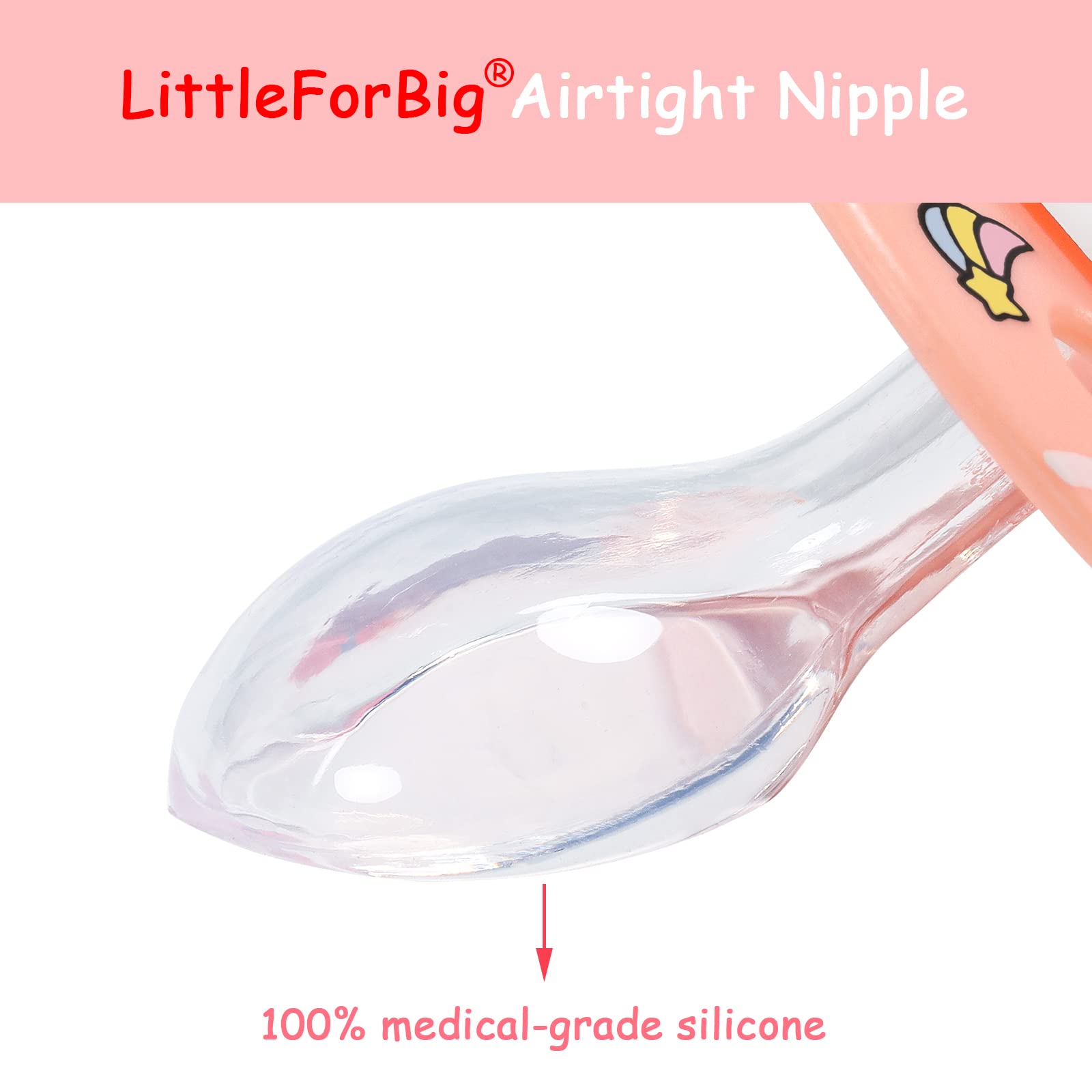 LittleForBig Bigshield Generazione-II Adulti Dimensioni Ciuccio Stampato 3 Paci Pack - Astro Babies Modello