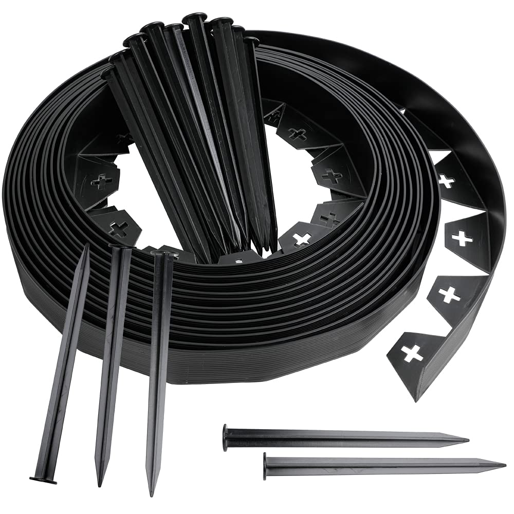 Buy JonesHouseDeco Garden Edging 10m Long 4cm High Flexible Garden