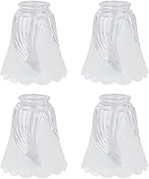 Vista 11 de Aspen Creative 23030-4 Pantalla de Vidrio para Ventilador de Techo Transicional de Alabastro en Forma de Campana con Accesorio de 2-1/8", 4-3/4