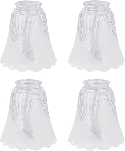 Vista 37 de Aspen Creative 23062-4 Pantalla de cristal de repuesto de estilo transicional de alabastro, tamaño de ajuste de 2-1/8 pulgadas, 4-5/8 pulgadas