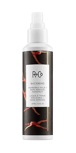R+Co Backbend Workable Hold + Laca para el cabello sin aerosol  Laca para el cabello sin aerosol, de secado rápido y sin peso  Vegano + libre de