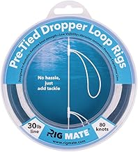 30 lb Pre-Tied Dropper Loop Rigs. Fishing Line Spool. Loops 18 Inches Apart with 5.5 Inch Loop Size. Perfect for Saltwater & Freshwater Fishing. Perfect for Snapper & Other Bottom Feeding Fish.