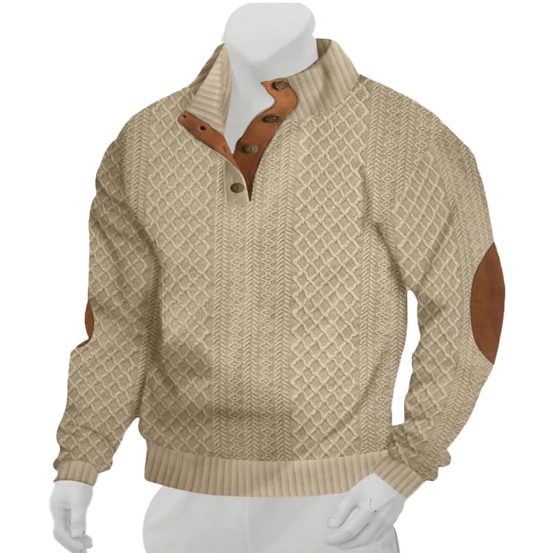 ~Men's V-Neck Sweater, Fashion Color Block Design~