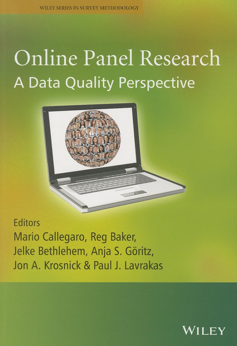 Online Panel Research: A Data Quality Perspective (Wiley Series in Survey Methodology)