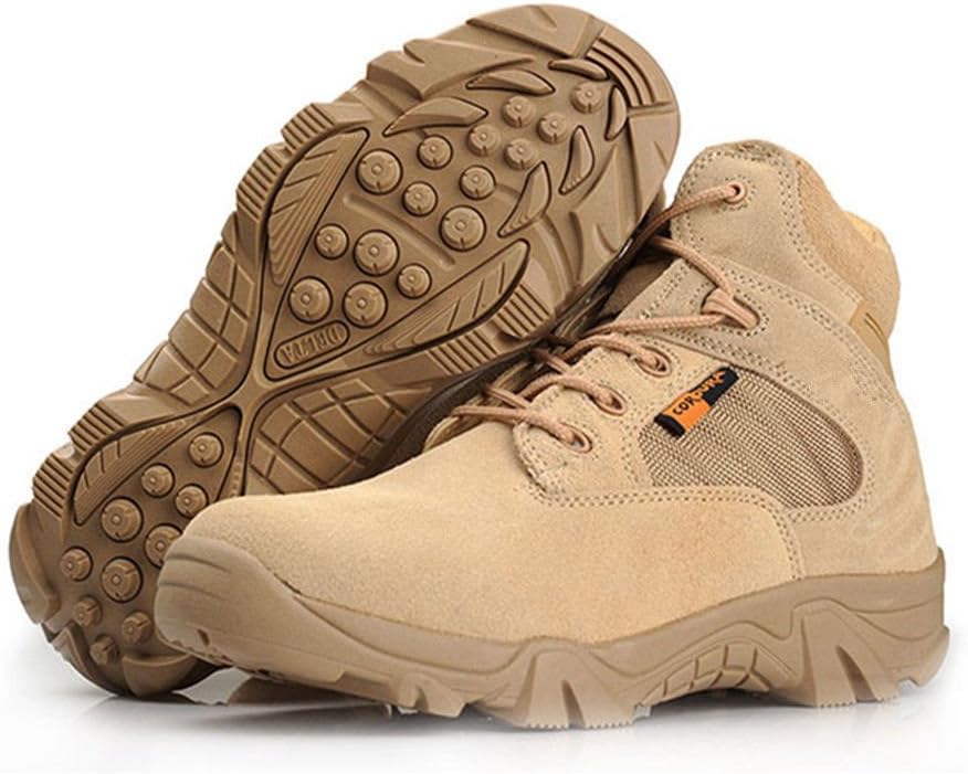 QIANGREN Men Hiking Boots Military COMBATING Tactical Boots CLIMPING Shoes (Size Chart in Last Photo) (44, QMB-2)