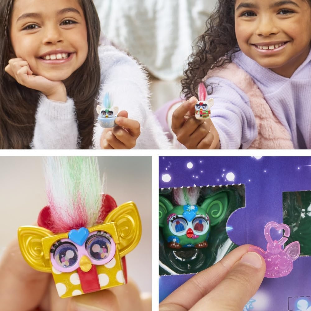 FURBY Minis Advent Calendar for Kids 6 Years and Up, 24 Days of Surprise Holiday Toys with 1-Inch Figures, Stickers & Fun Accessories - Image 10