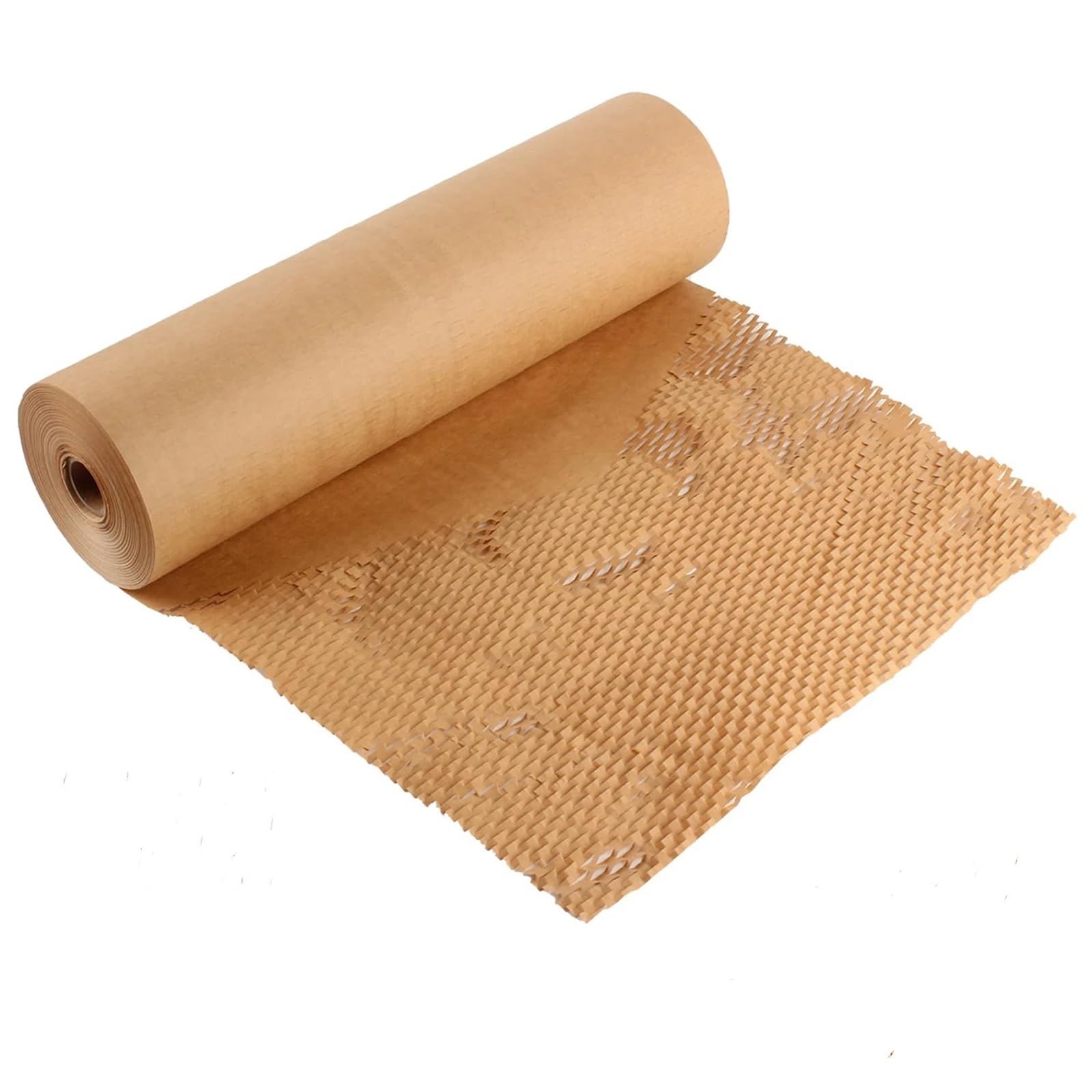 Alternatywa dla folii bąbelkowej, Rolka papieru opakowaniowego o strukturze plastra miodu, wiele rozmiarów(Brown 30cmx10meter)