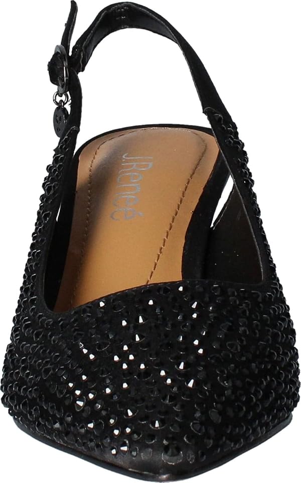 J. Renee Ferryanne Black Satin/Rhinestone 8 M (B) by J.Reneé - Used condition - Image 2