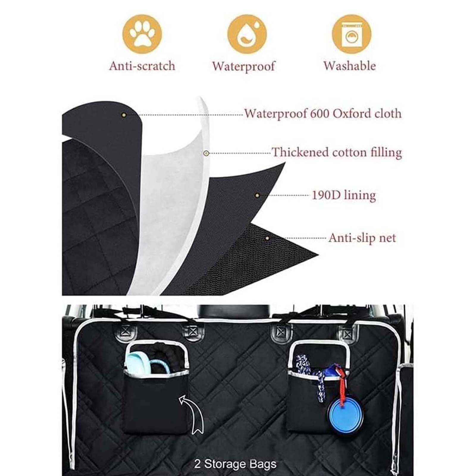 Coprisedile Auto per Cani per VW Multivan Vento Virtus Up!, Telo Bagagliaio Auto per Cani Antiscivolo Impermeabile Antistrappo Protezione Accessori
