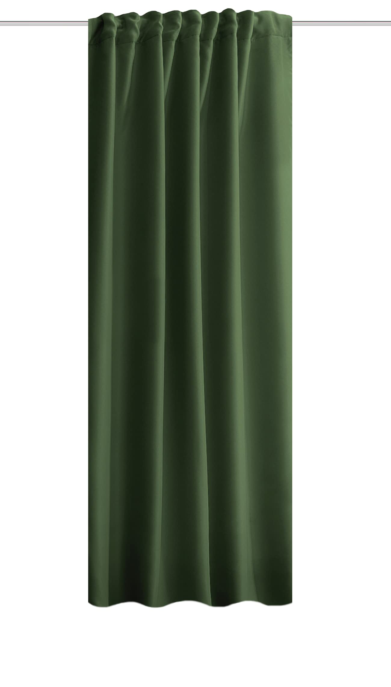 ACUSTICO Akustikvorhang mit Dim-Out-Stoff – Oliv, 225 x 135 cm