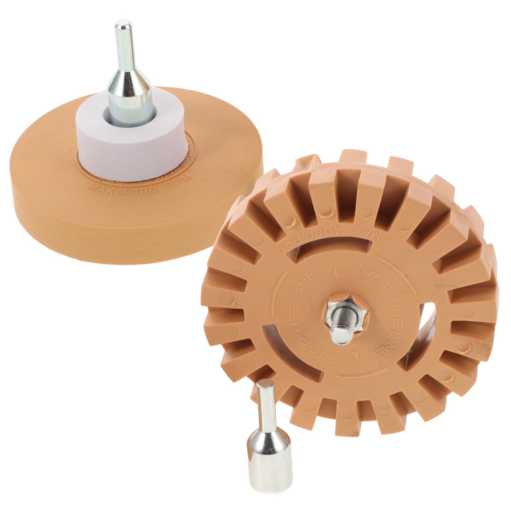 TOPPERFUN Remover Eraser Wheel 3.5 4 Solid Rubber Wheel for Easy Decal and Sticker Elimination