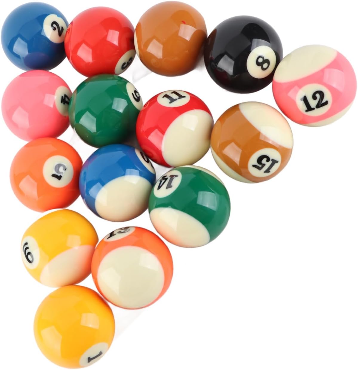 16pcs 57.2mm Standard Billiard Ball Set Professional Small Resin Pool Ball Set