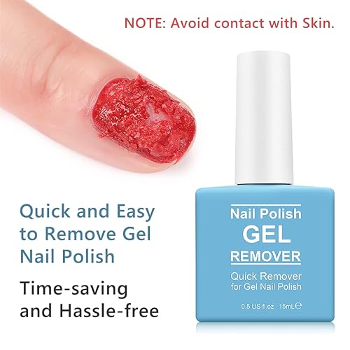 Miniatura 4 de SOLOTREE Gel removedor de esmalte de uñas, removedor de esmalte de uñas, kit de removedor de esmalte de uñas de gel, gel removedor de esmalte de