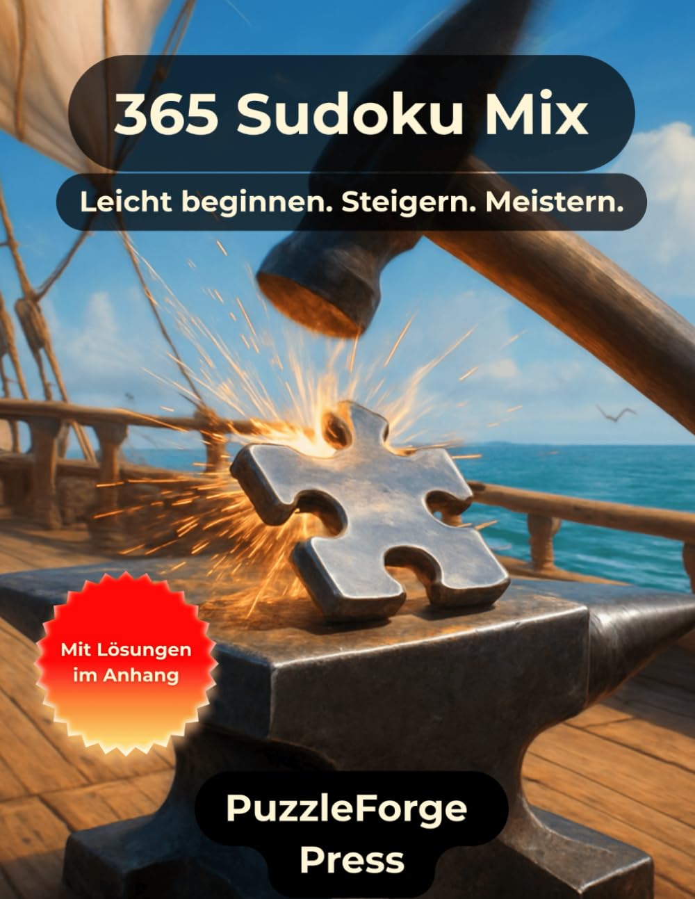 365 Sudoku Mix: 365 Sudoku Rätsel von leicht bis schwer – Großformat 8,5x11 – 2 Rätsel pro Seite – Mit Lösungen im Buch – Für Erwachsene, Senioren & ... Gehirntraining von leicht bis extrem)